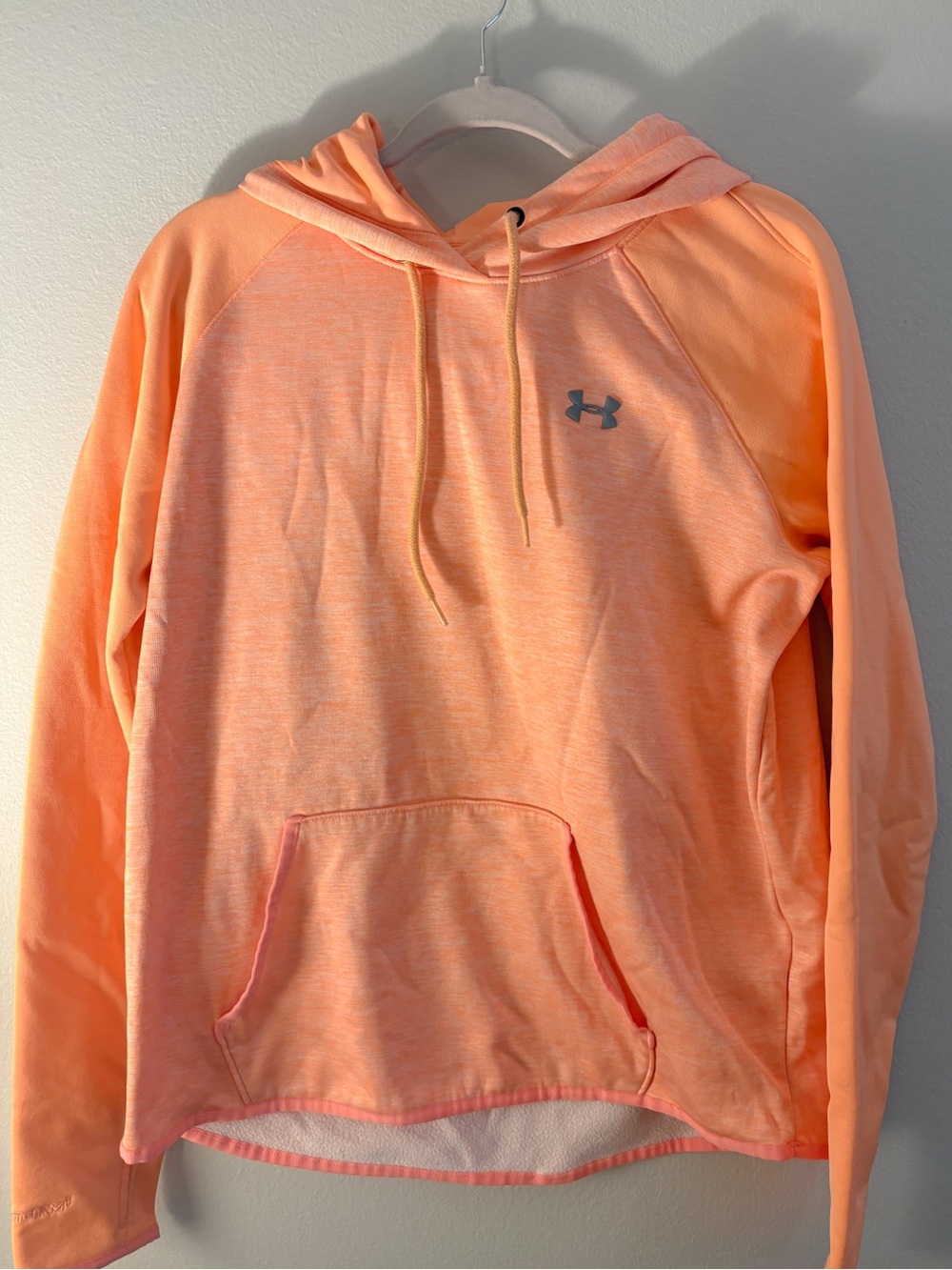 Under Armour Orange Pullover Hoodie Sweatshirt